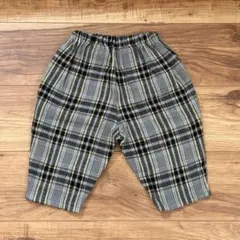 95サイズ　パンツ　ズボン　グレー　タータンチェック　日本製