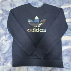 ⭐adidas ⭐ネイビー トレーナー／XS