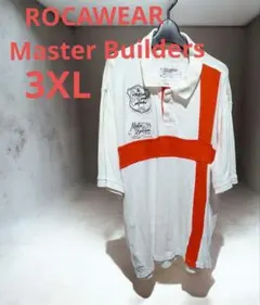 ROCAWEAR ポロシャツ ホワイト 3XL　Y2K　Vintage（わ）のサムネイル