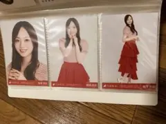 乃木坂46 梅澤美波 生写真 2023 赤白コーデ コンプ