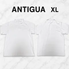 【１点もの】ANTIGUA XL 白 半袖ポロシャツ