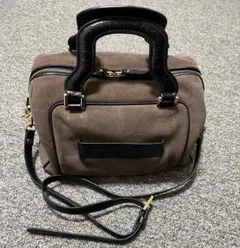 ハシバミhashibami 美品ブラウン 2 way バッグ