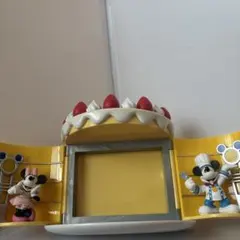 Disney ミッキー＆ミニー フォトフレーム ケーキデザイン シェフミッキー