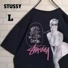 STUSSY ステューシー 半袖Tシャツ ネイビー Mサイズ マリリンモンロー
