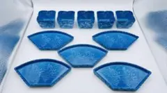 か*ん様 ５客セット 未使用 有田焼 雅祥窯 西峰造 墨はじき萩 末広料理揃 和