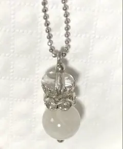 天然石ネックレス　天然石　シルバー　匿名配送