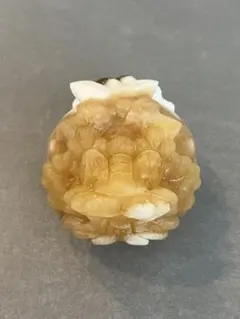 希少】ジオード瑪瑙（2回結晶）龍亀（ロングイ）置物