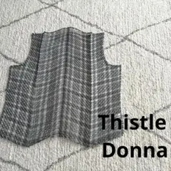 Thistle Donna プリーツタンクトップ　ベスト　プリーツプリーズでは×のサムネイル