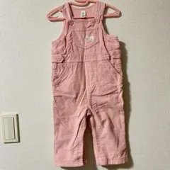 GAP　ギャップ　ロンパース　コーデュロイサロペット　つなぎ　ピンク　80
