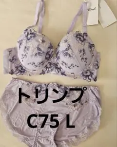 261250 トリンプ　ブラジャー　ショーツ　セット　c75