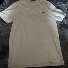 【LACOSTE】半袖Tシャツ／ホワイト／ロゴ刺繍