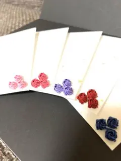 ミニバラ付きポチ袋◆5枚