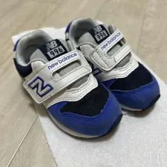 ニューバランス 996 ベビー シューズ ネイビー 青 白 13.5cm
