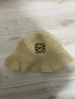 編み込み バケットハット　ロエベ