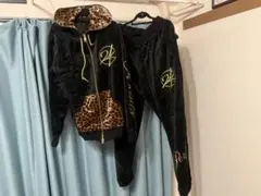 24karats 初期　希少　レオパード　ベロア　セットアップ　ヒョウ柄