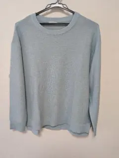 CINEMA CLUB 長袖ニットセーター ミントグリーン Lサイズ