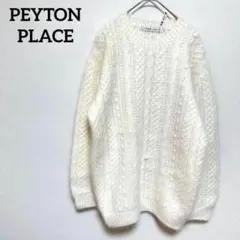 ペイトンプレイス　PEYTON PLACE セーター　ニット　ホワイト　アンゴラ