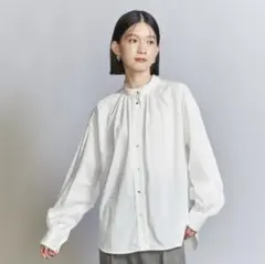 BEAUTY&YOUTH ユナイテッドアローズ　パイピングオーバーシャツ　白