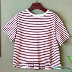 AMERICAN HOLIC アメリカンホリック ボーダー Tシャツ レッド Lのサムネイル