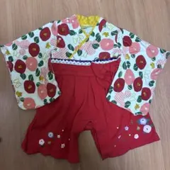 【美品】Disney袴ロンパース　80