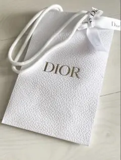 Dior ディオール ホワイト ショップ袋 ショッパー リボンつき