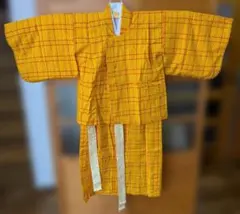 極暖！子供用 アンサンブル 冬着物 格子柄 七五三 正月 100cm以上