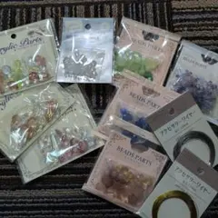 アクリルビーズパーツセット 複数パック