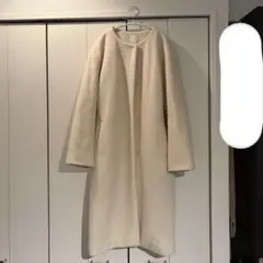 【着画あり】アイボリー ホワイト ロングコート