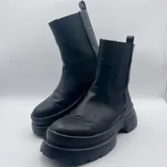 pattern torso パターントルソ サイドゴアブーツ 黒 S 22.5