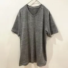 UNIQLO ユニクロ DRY-EX ドライEX VネックTシャツ 半袖 グレー