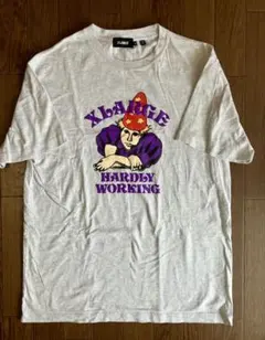 【美品】人気 X-LARGE Tシャツ ハードリー ワーキング グレー