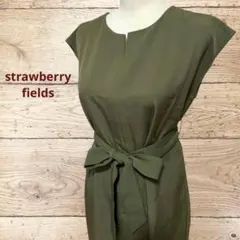 STRAWBERRY FIELDS レディース ワンピース カーキ 美品のサムネイル