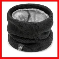 ネックウォーマー　黒　ブラック　ボア　裏ボア　マフラー　スヌード　スキー　冬