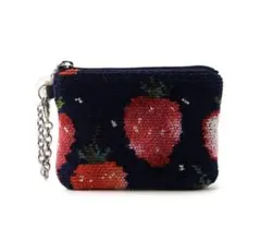 feiler フェイラー ストロベリードット　キー&カードポーチ