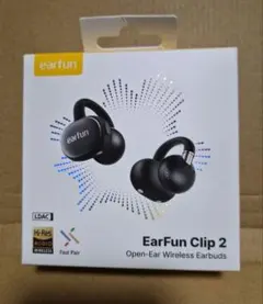 EarFun Clip 2 ワイヤレスイヤホン ブラック