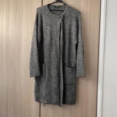 ツイードニットコート