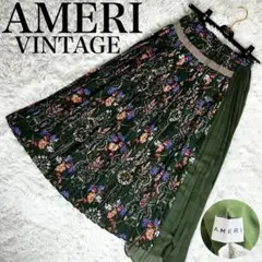 2025年最新】Ameri VINTAGE カラー：グリーン系 プリーツスカートの