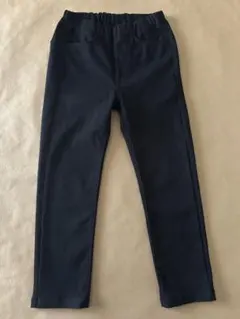 無印良品　ジャージーカラーレギンスパンツ　ブラック　110サイズ