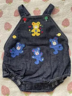 [星さま専用] [新品] MIKIHOUSE デニムロンパース F