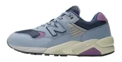New Balance 580 スニーカー グレー/ネイビー/パープル