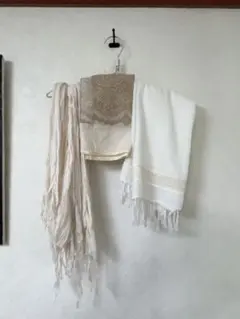 レース装飾ストール 3つセット