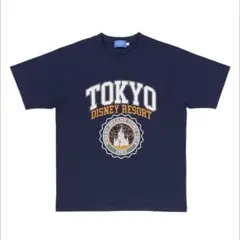 東京ディズニーランド　カレッジ風Tシャツ