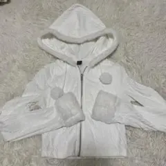 ファー付きパーカー レディースニット