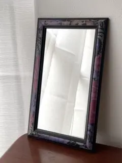 昭和レトロ 鏡 壁掛けウォールミラー POLAノベルティ レトロ雑貨