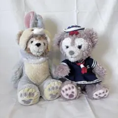 ダッフィー＆シェリーメイ ぬいぐるみ　ペアセット 衣装付き