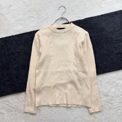 ✨レディアゼル/F/アイボリー/長袖ニット/バックデザイン/ストレッチ/春秋冬のサムネイル