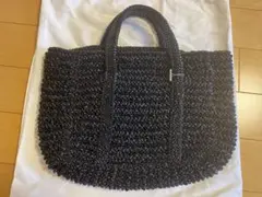 美品◇アンテプリマ スタンダードR ワイヤー ハンドバッグ◇ブラック 編み込み