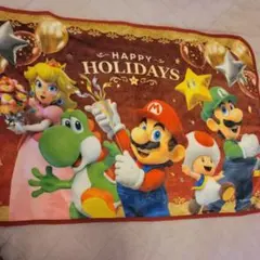 スーパーマリオ 一番くじ C賞 収納ポケット付きブランケット - メルカリ