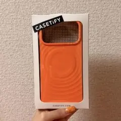 CASETiFY シリコン ケース iPhone17ProMAXオレンジ