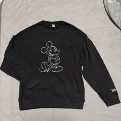 ディズニー ミッキートレーナー ユニクロ Mサイズ